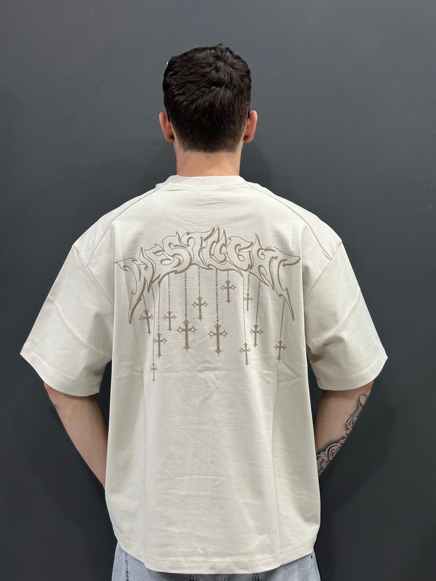T-Shirt West Light Beige Details