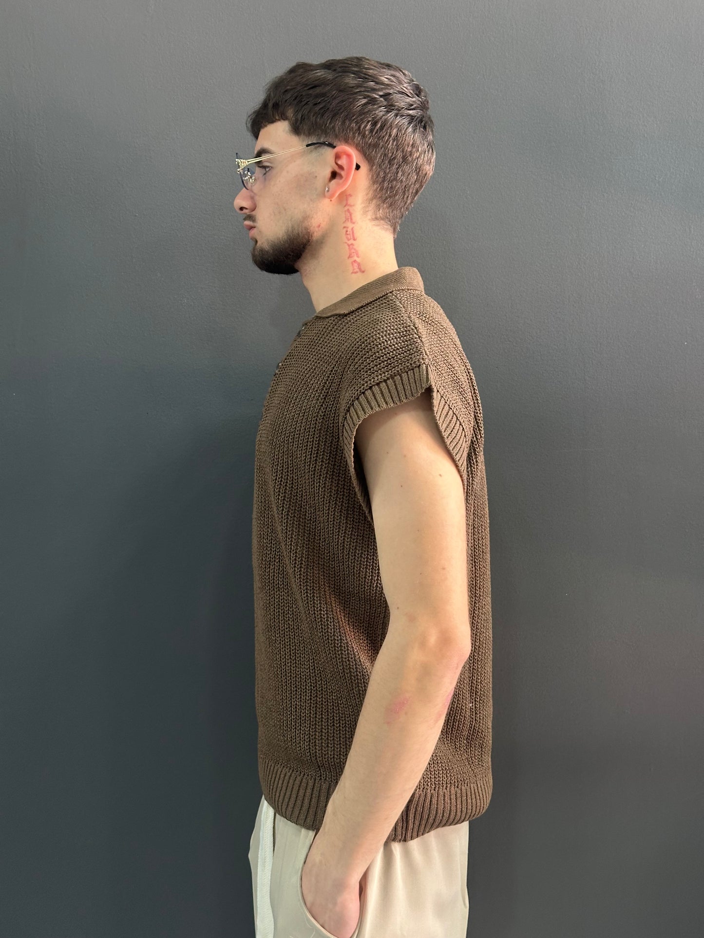 Smanicato in Filo Brown