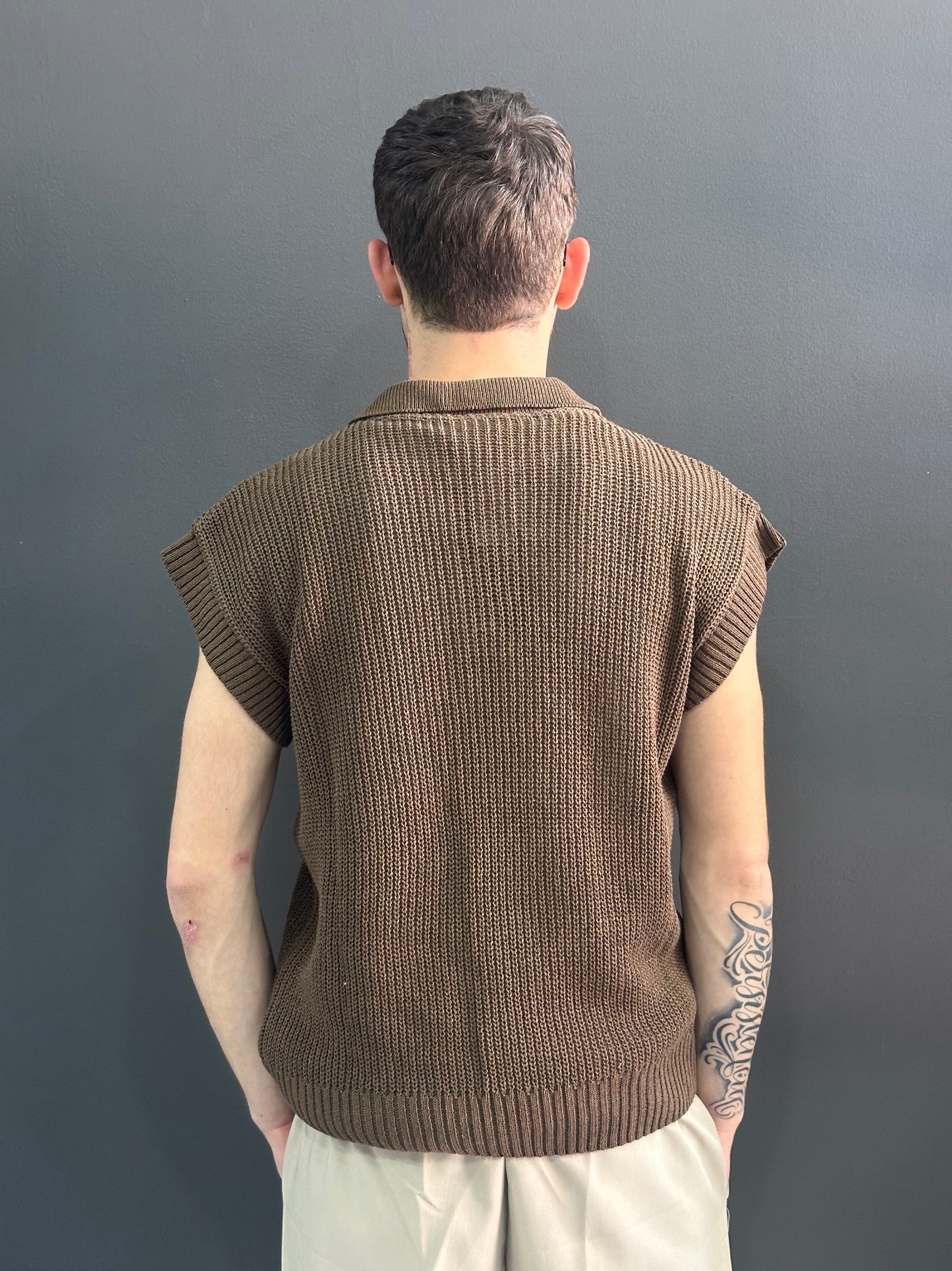 Smanicato in Filo Brown