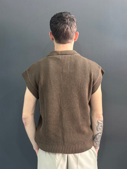 Smanicato in Filo Brown