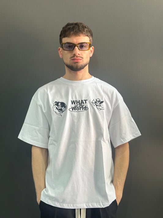 T-Shirt What in the World | Ricamo