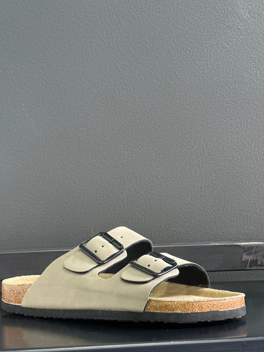 Sandalo Ciabatta Mod. Birken Beige